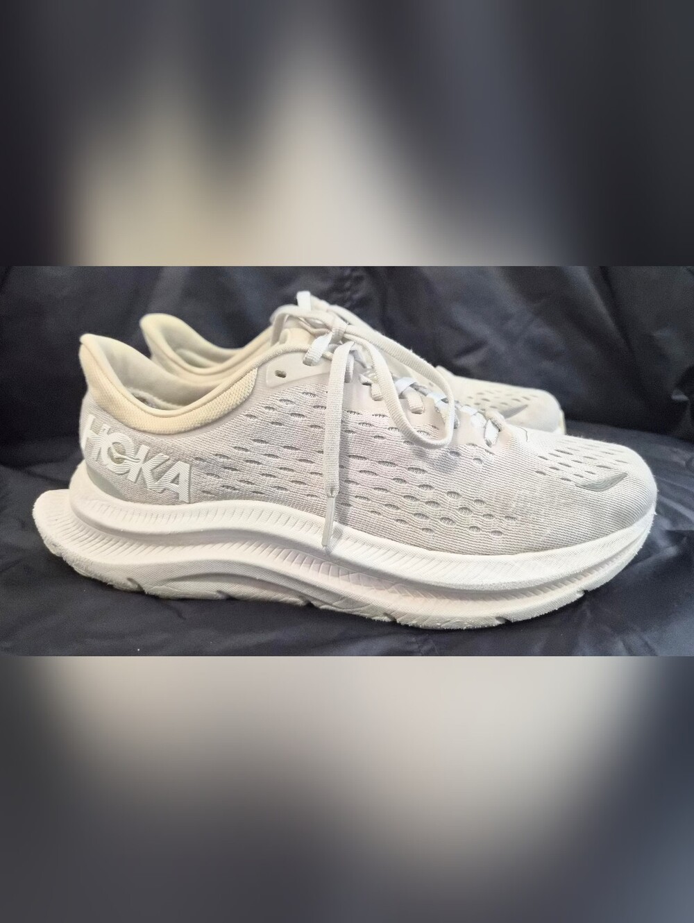 Women's Hoka One One Kawana "Nimbus Cloud / Ice Flow" Running Shoes Sz. 8